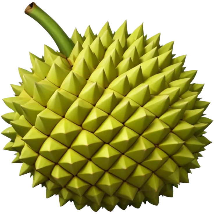 durian fruit with leaves emoji