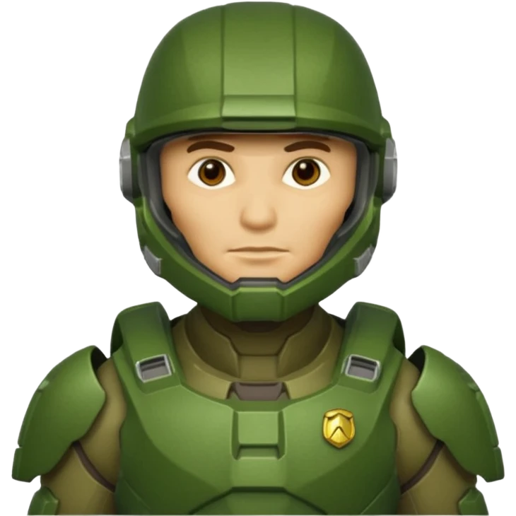 masterchief with full helmet emoji