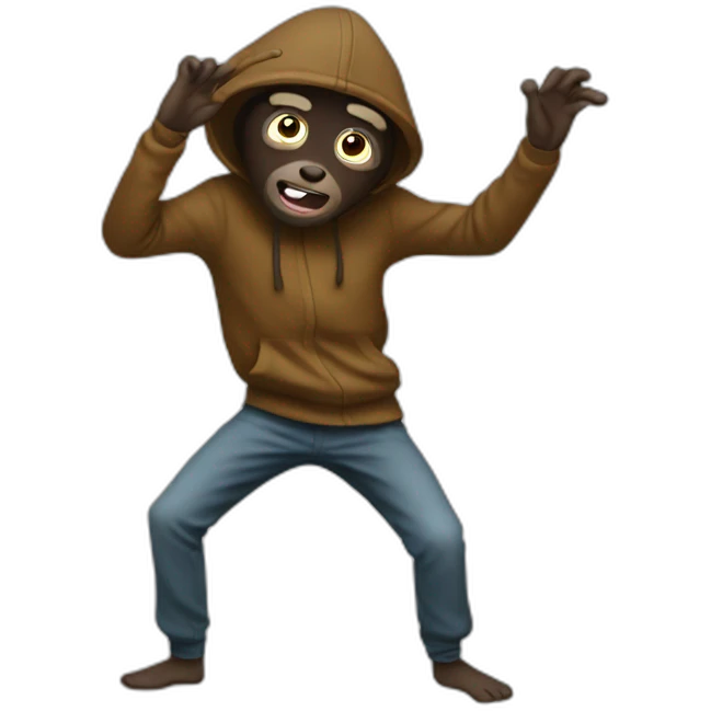 singe qui dab emoji
