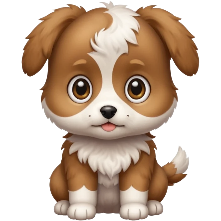 маленький милый щенок в полный рост emoji