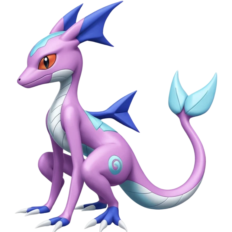 Patterned Lilac Aquatic Greninja-Deoxys-Reshiram-god emoji