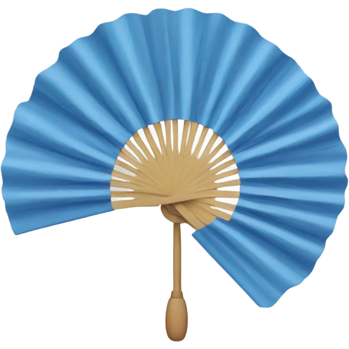 Blue Fan emoji
