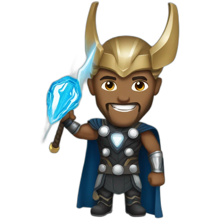 Obama wearing Thor outfit emoji