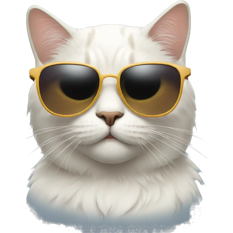 Cat with a cool sunglasses  emoji