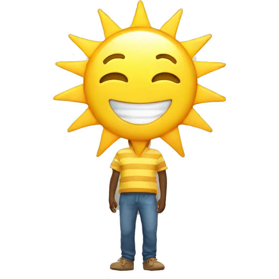 A ray of sunshine  emoji