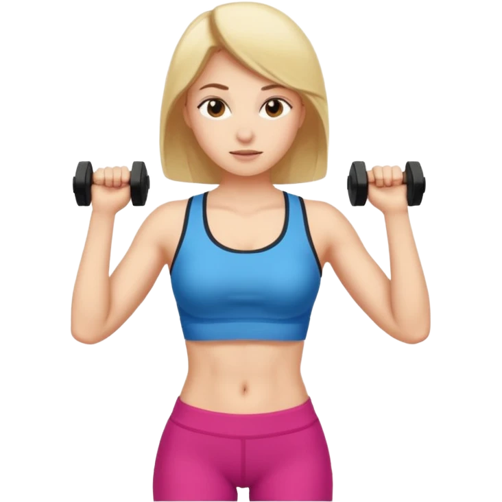 girl working out abs with a shirt on emoji