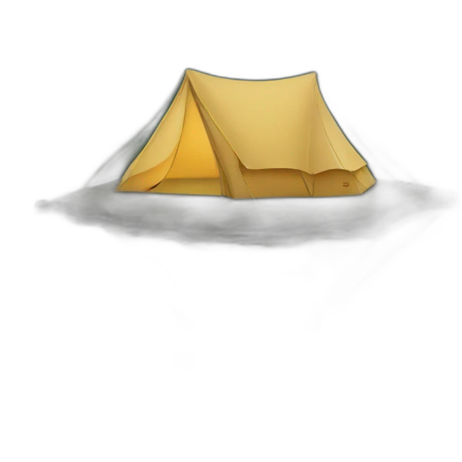 Tent by lake emoji