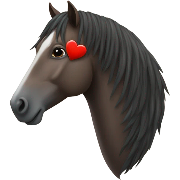 Horse with a heart  emoji