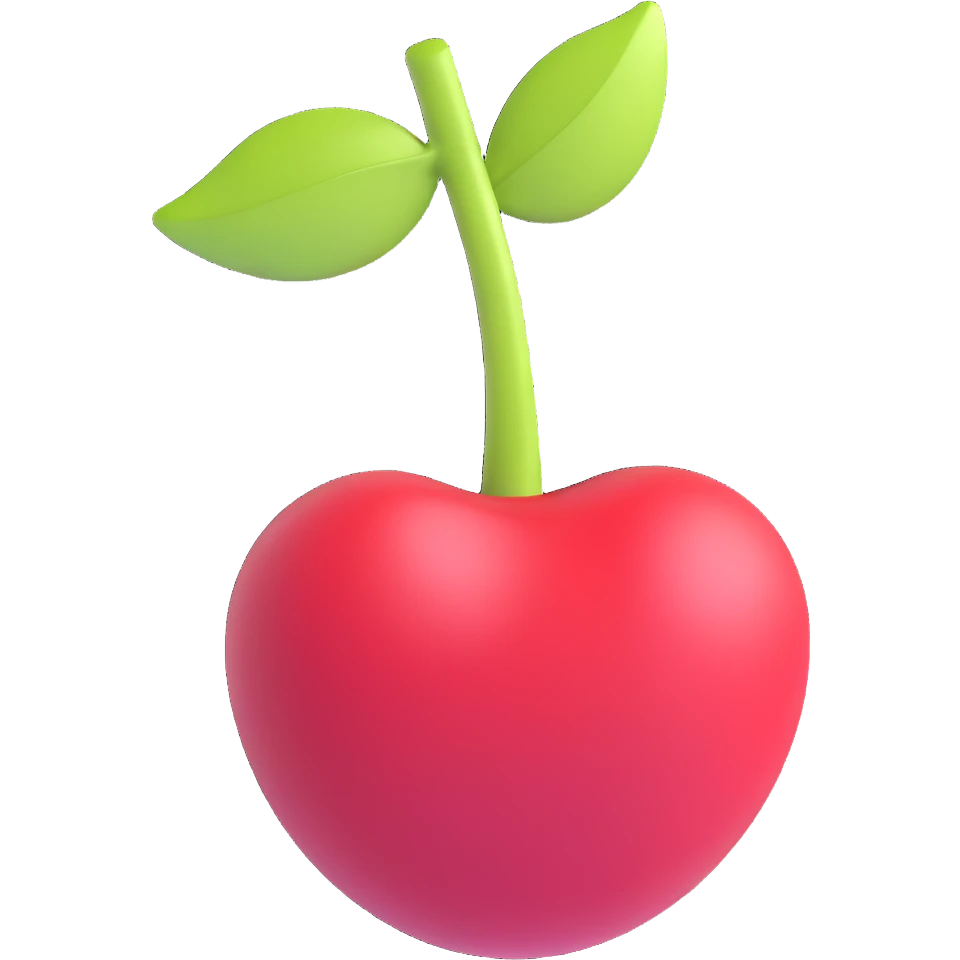 eine einzelne Kirsche, klar erkennbar, ohne Text emoji