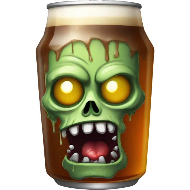 Zombie drink beer emoji