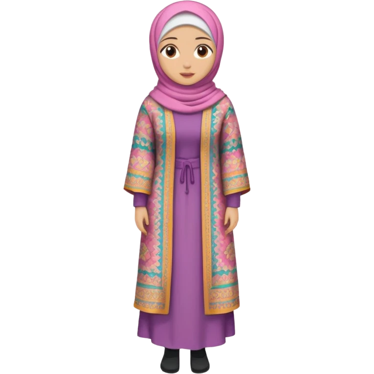 Голая девушка в полный рост в хиджабе emoji