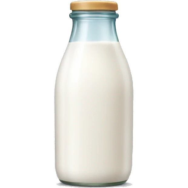 Milk in bottle emoji