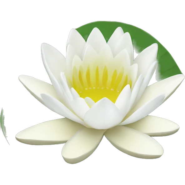 White Water lily emoji