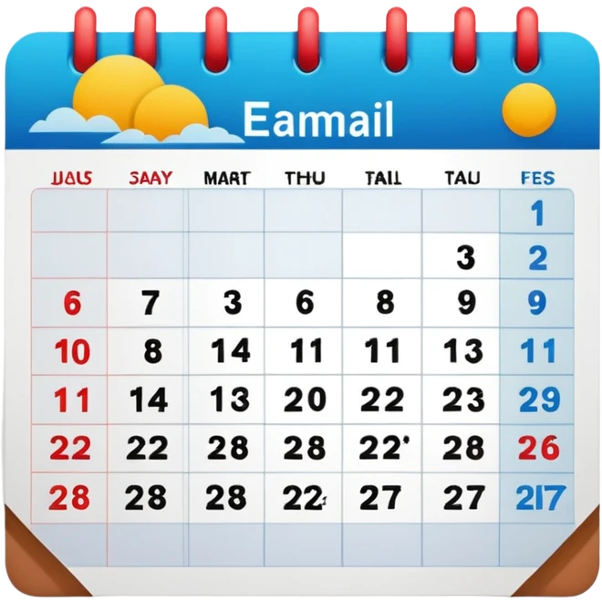 Calendar emoji