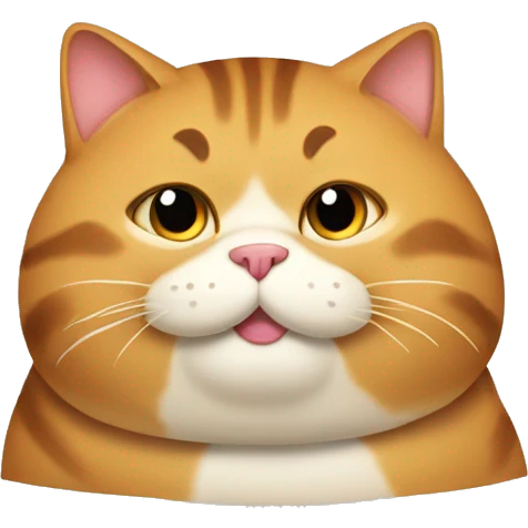 Fat cat  emoji
