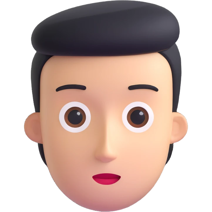 character with oval-shaped head with flat top emoji