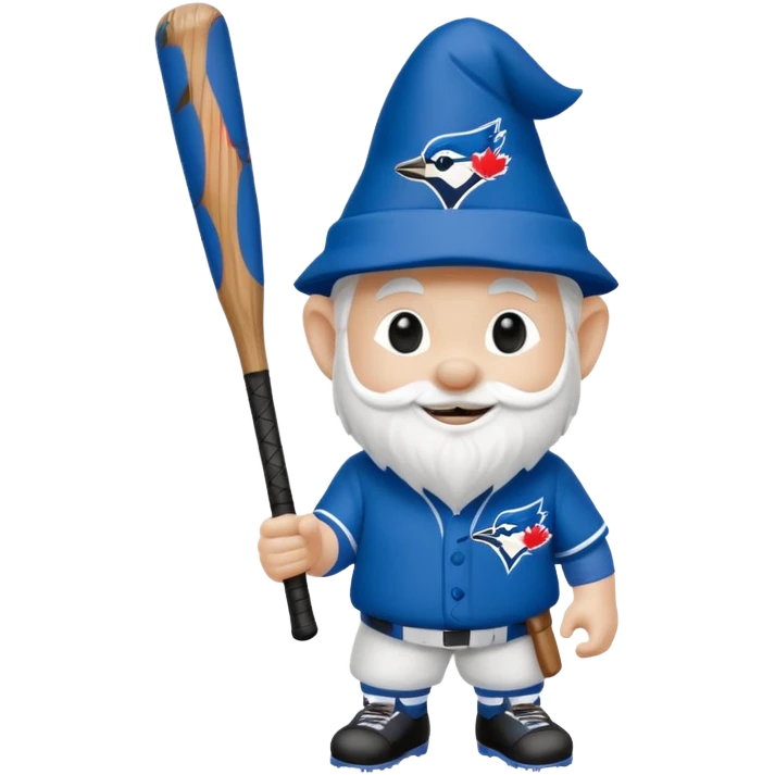 Toronto Blue Jays gnome holding a bat emoji