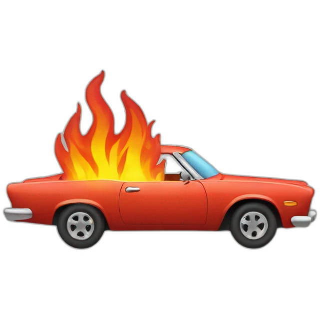 car antilage fire flamme emoji