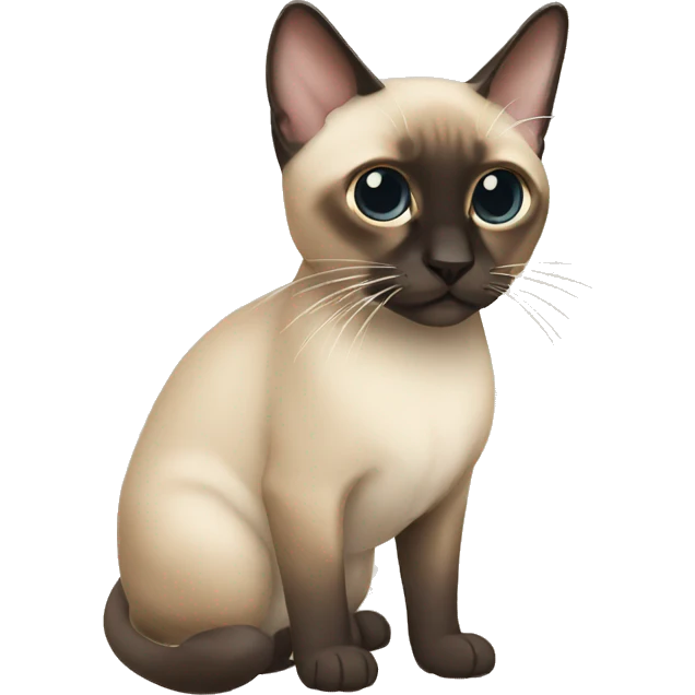 grown siamese long whiskers emoji