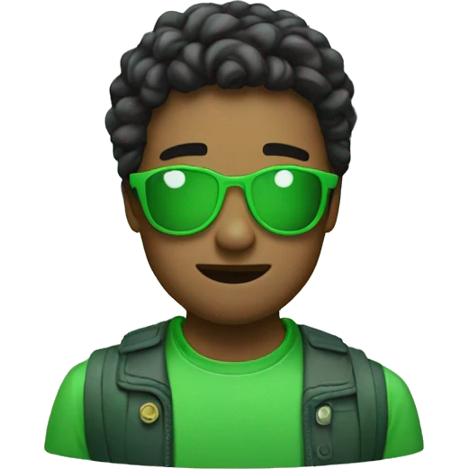 green cool emoji emoji