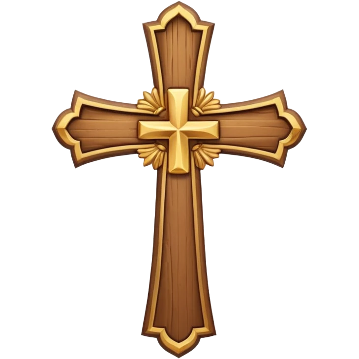 Cute Christian cross emoji