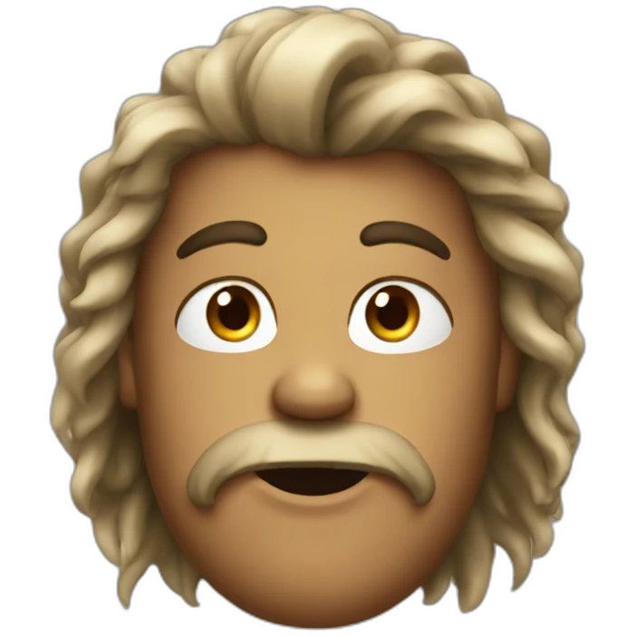 Shit with hair emoji
