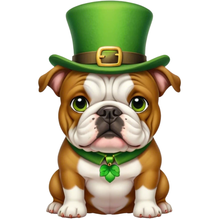 Leprechaun Bulldog  emoji