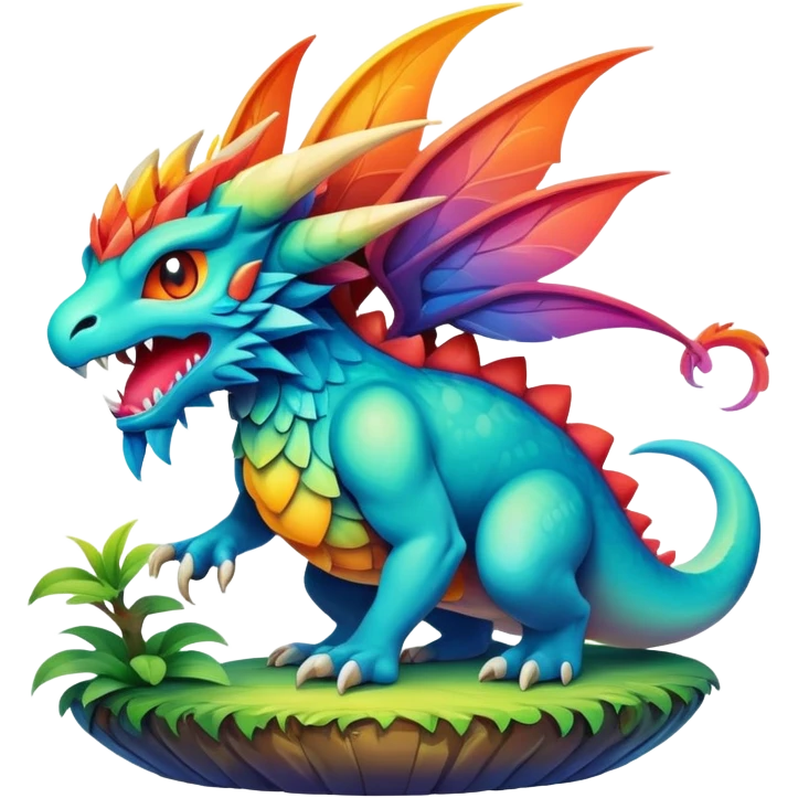  legendary complex gradients aesthetic-Fakémon-creature-scenery emoji