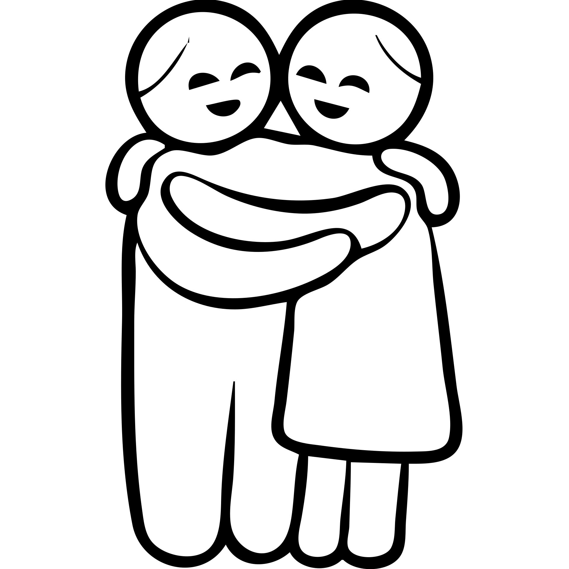 two people hugging each other emoji