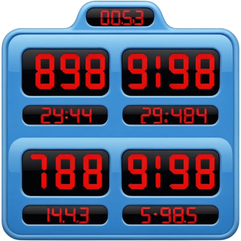 scoreboard blue (#00A3E0) and red (#F9423A) emoji