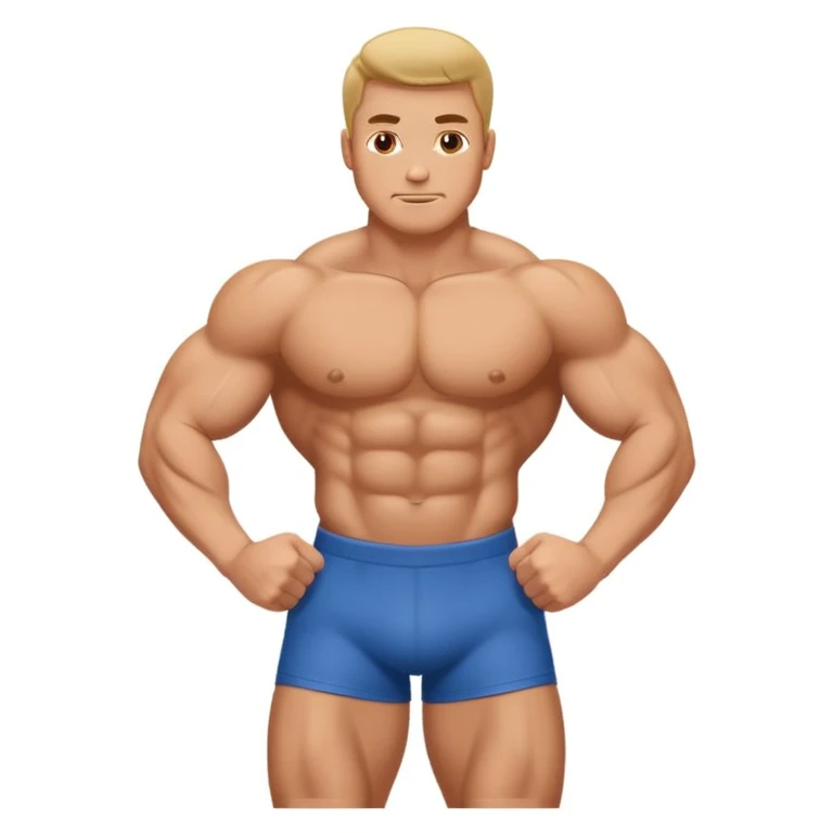 Man flexing his glutes emoji