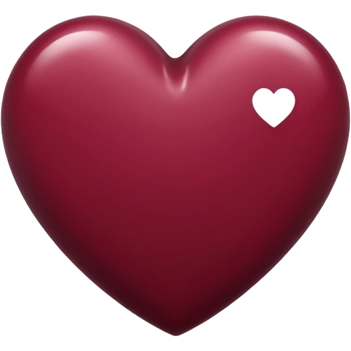 Burgundy heart emoji