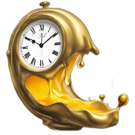 Salvador Dali Melting clock emoji
