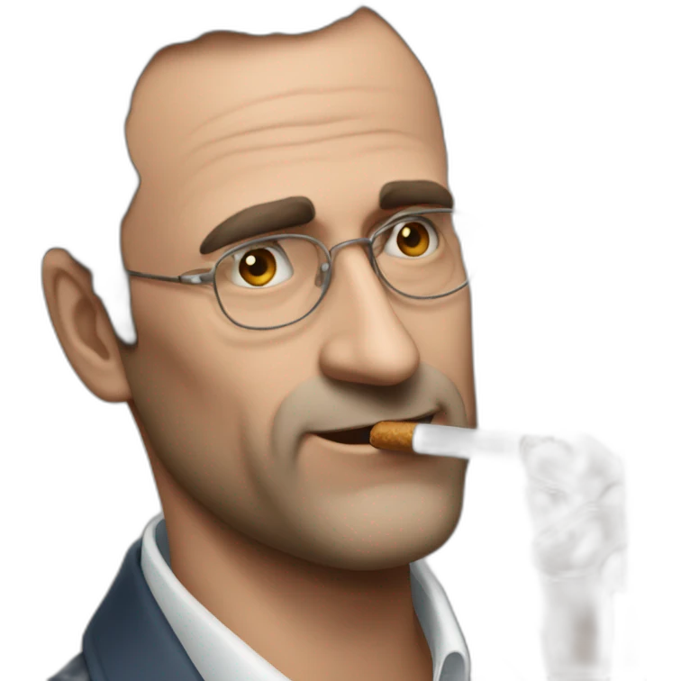 Éric zemour avec un cigare emoji