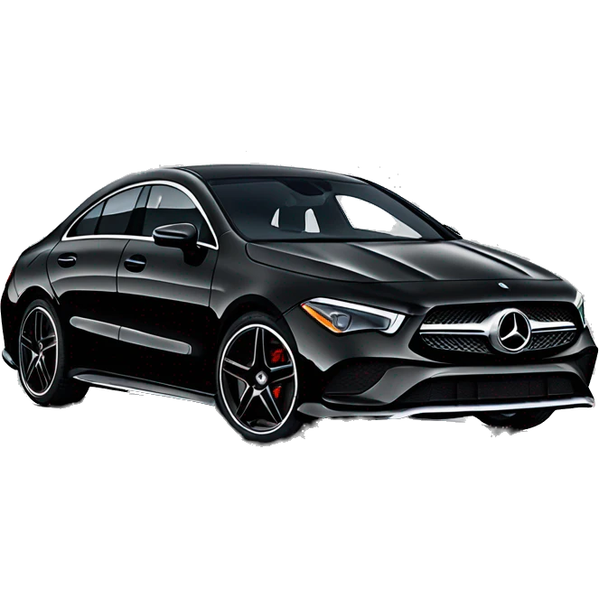 Mercedes benz CLA 2024 black emoji