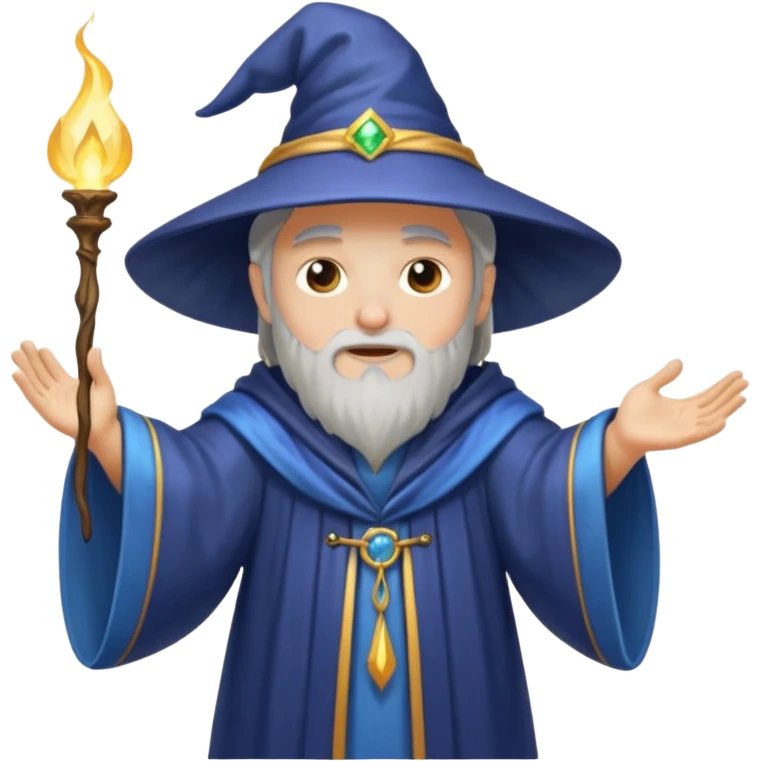 wizard casting a sparkling spell emoji