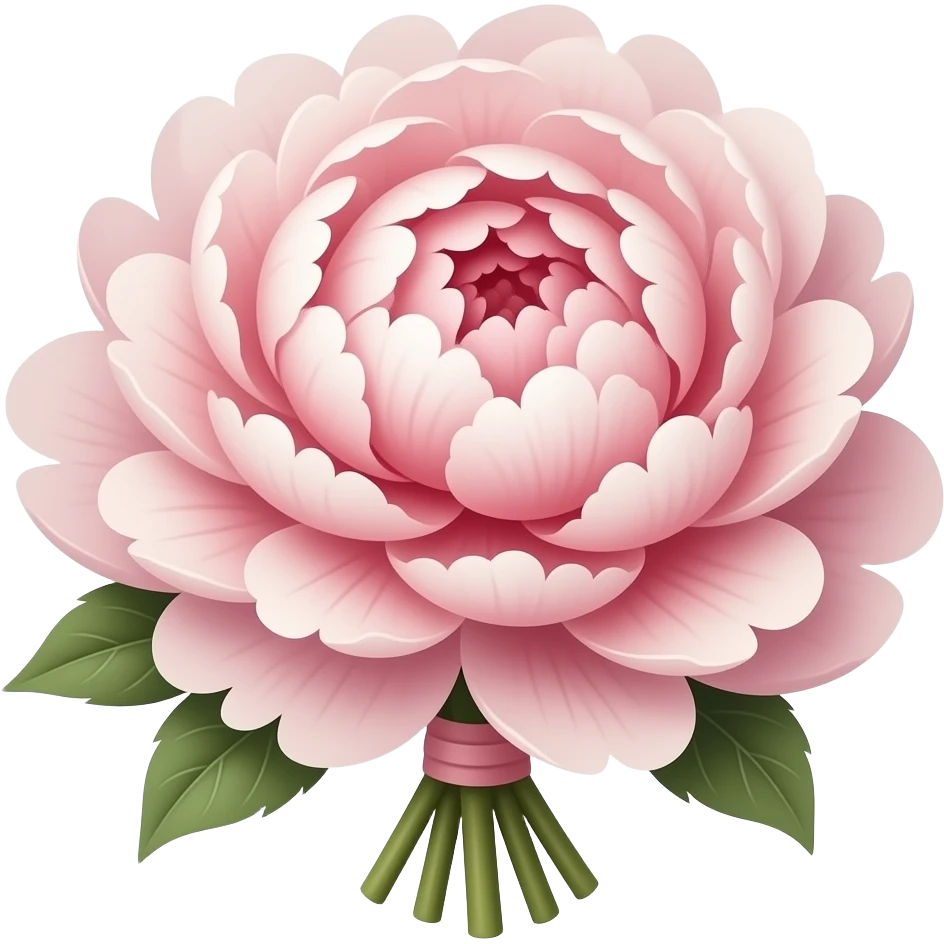 Beautiful peony bouquet emoji