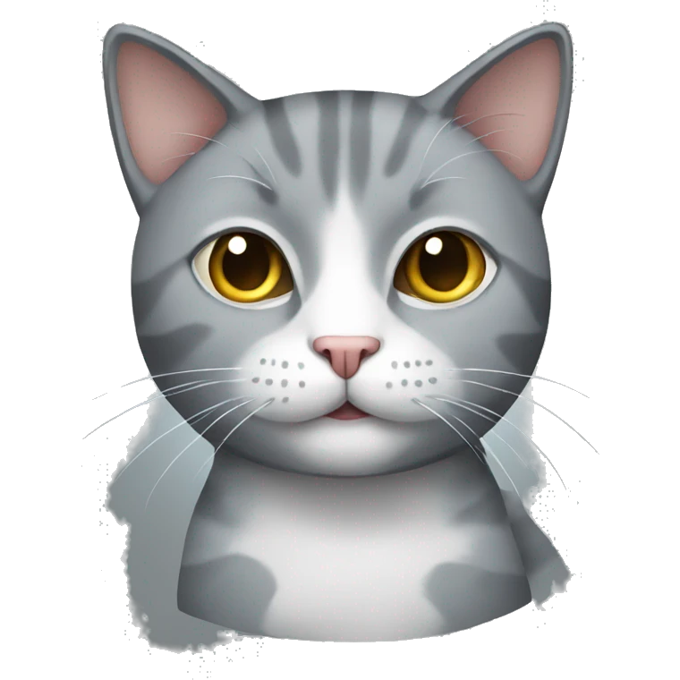 Grey cat emoji