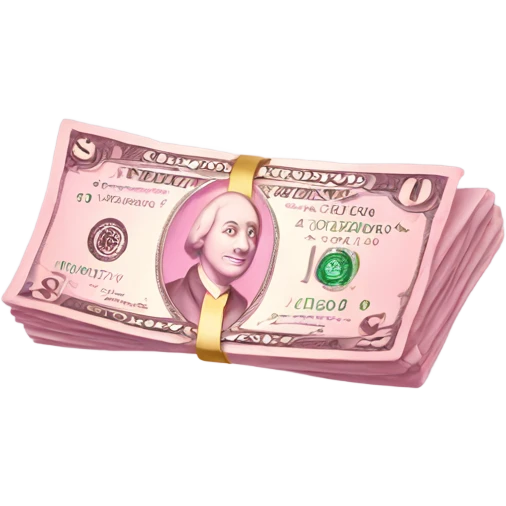 Light pink Money  emoji