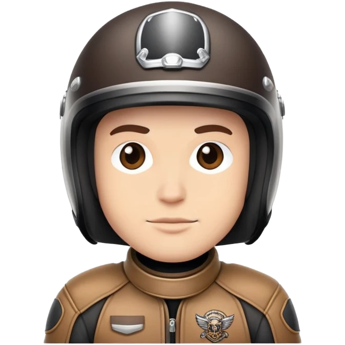 motorcycle biker with helmet emoji