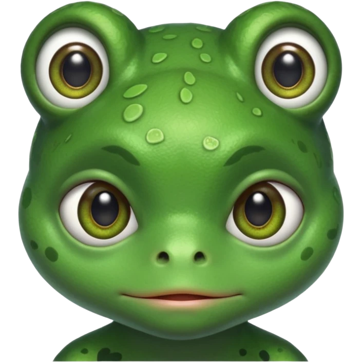 egy fogyatékos békafej ami cuki emoji