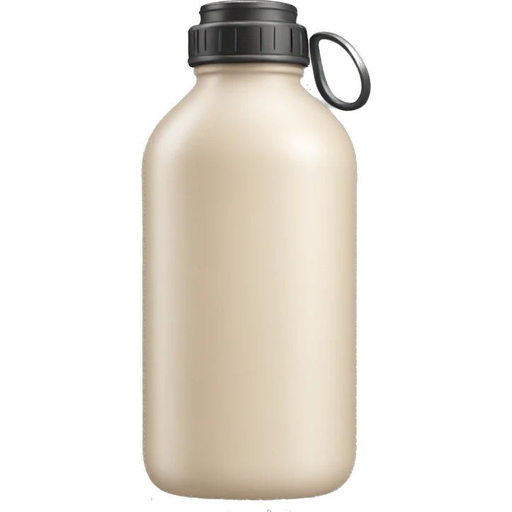 light beige water bottle  emoji
