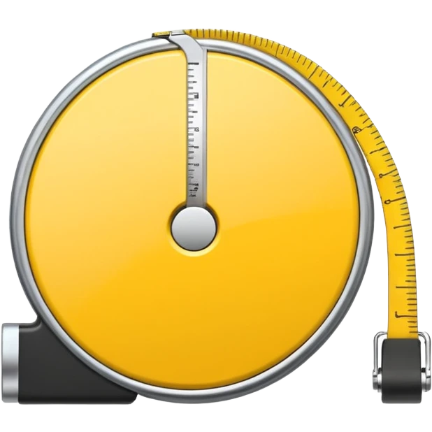 tape measure forming a circle emoji