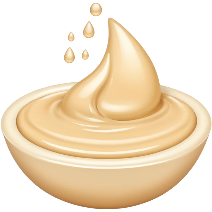 drop of face cream beige emoji