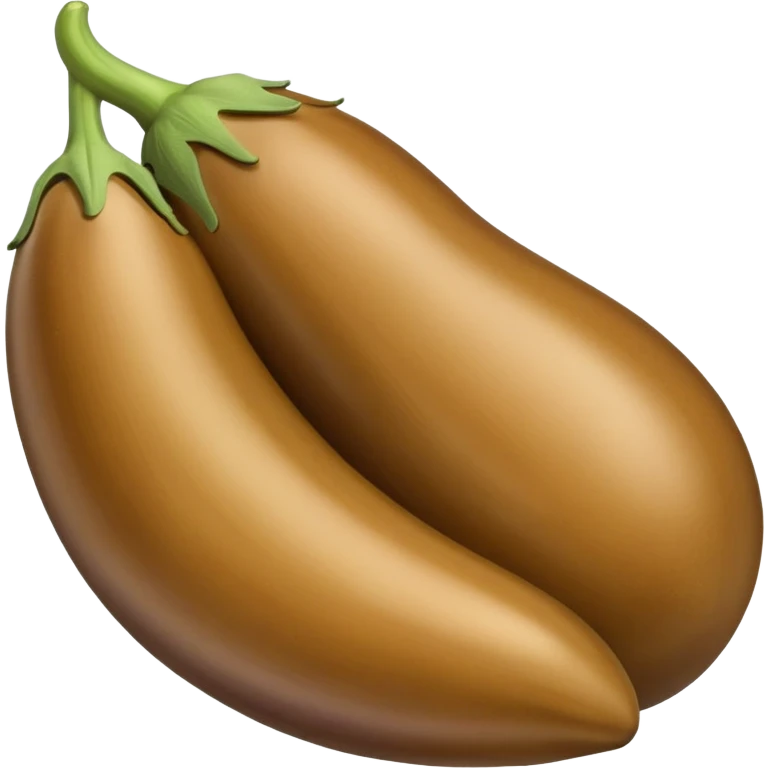 Light brown eggplant emoji