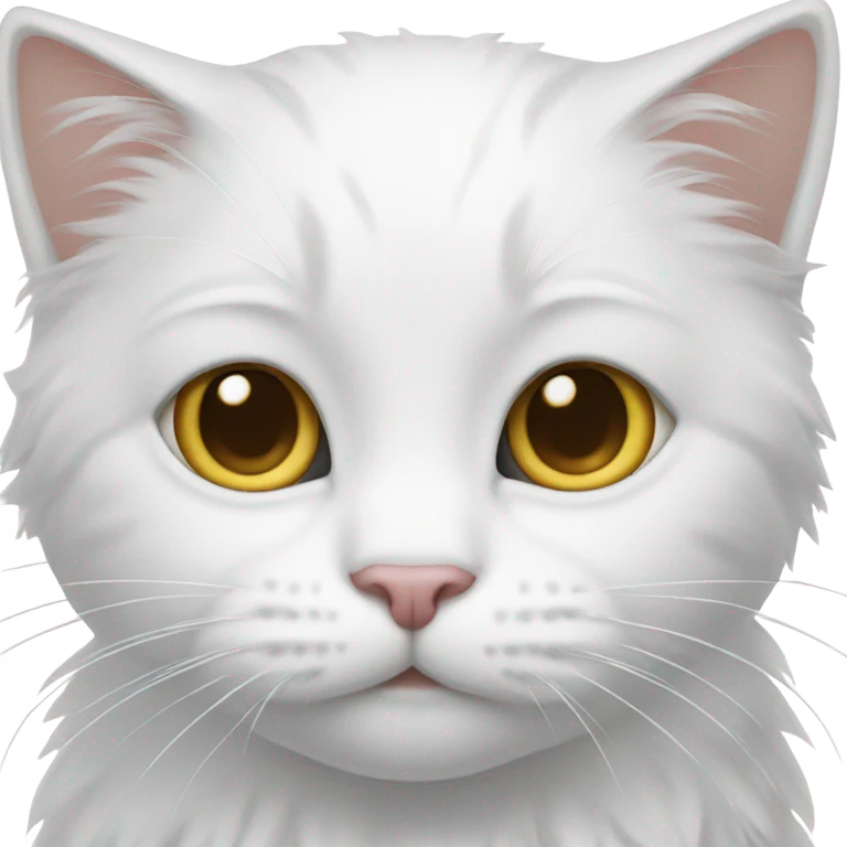 White kitty  emoji