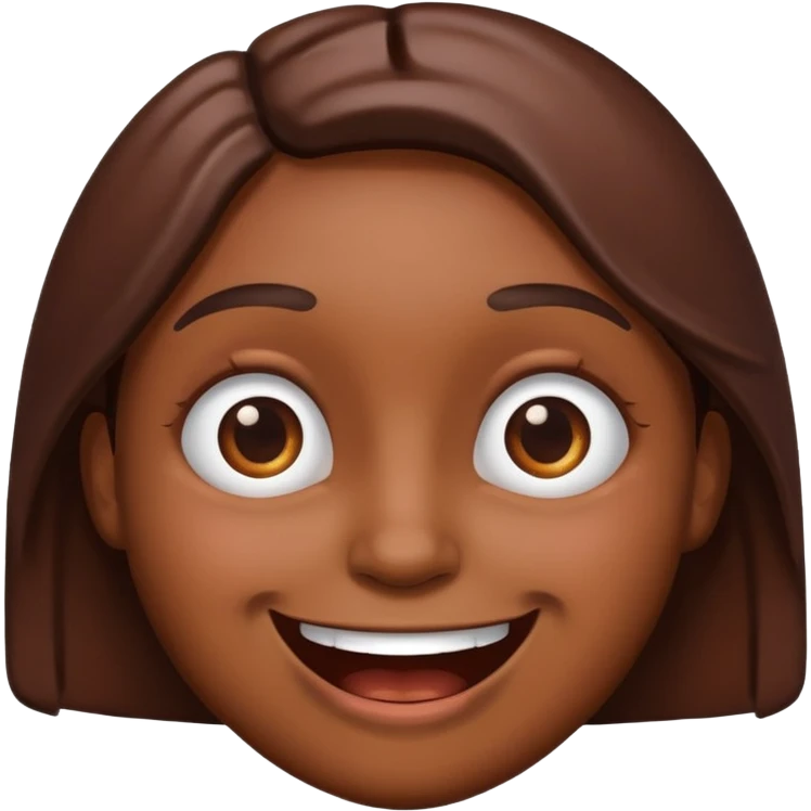 Emoji with chocolate on face emoji