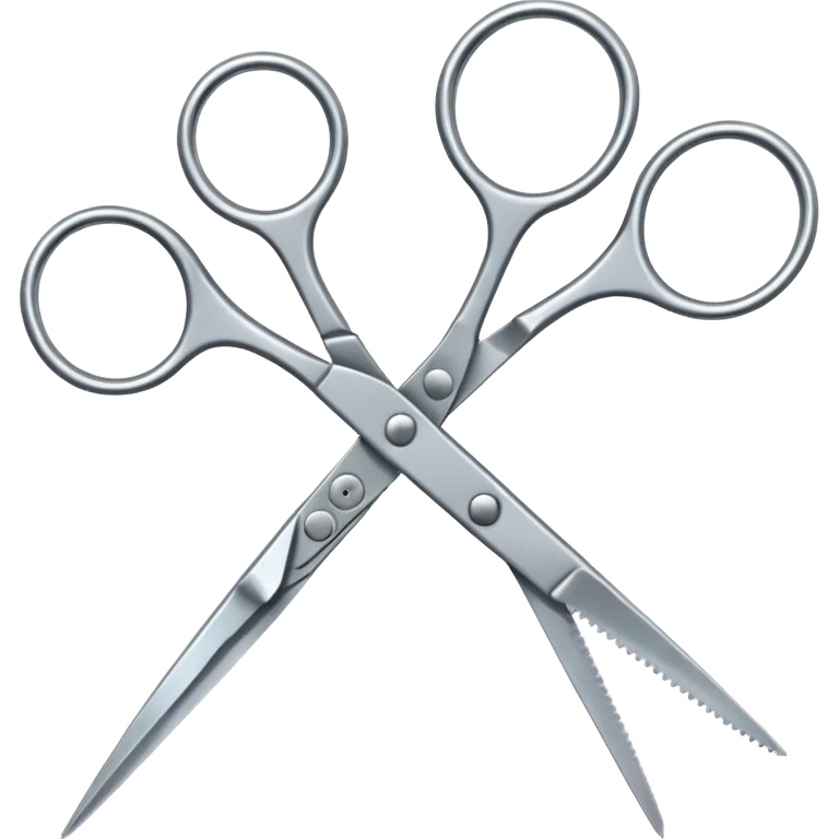 two scissors connecting emoji