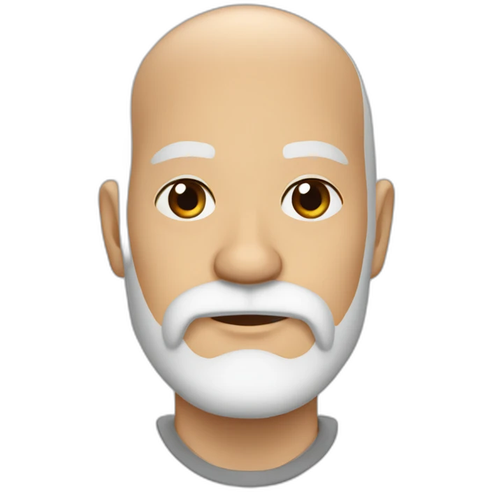 Juan Antonio Almazán BALD with full white beard NO-Glasses emoji