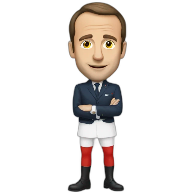 Macron avec calvitie emoji